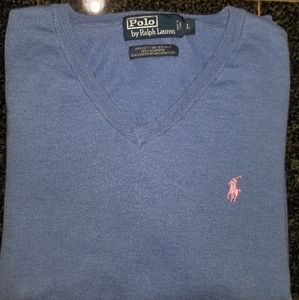 Polo by Ralph Lauren v neck sweater size L
